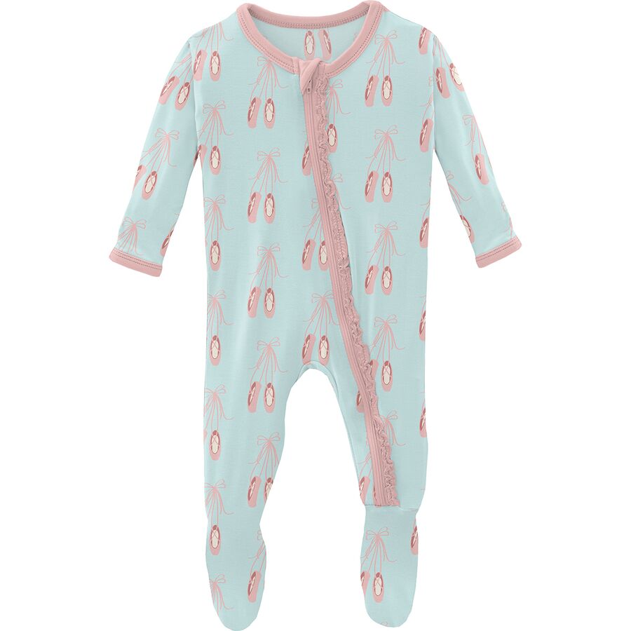 Kickee Pants Fresh Air Ballet Ruffle Footie