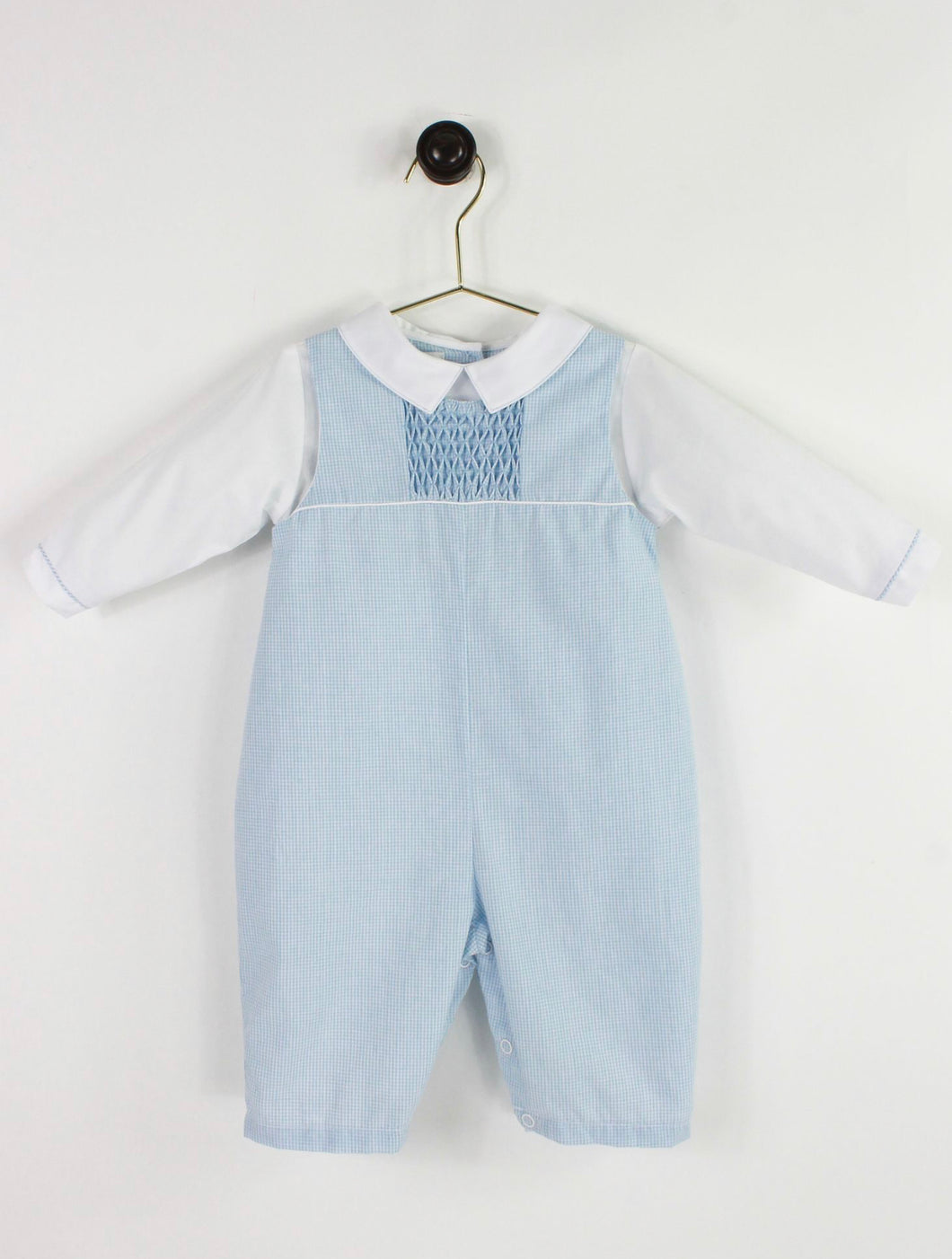 Blue Smocked Jon Jon Set